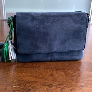 Old Navy Crossbody Bag in Navy Suede